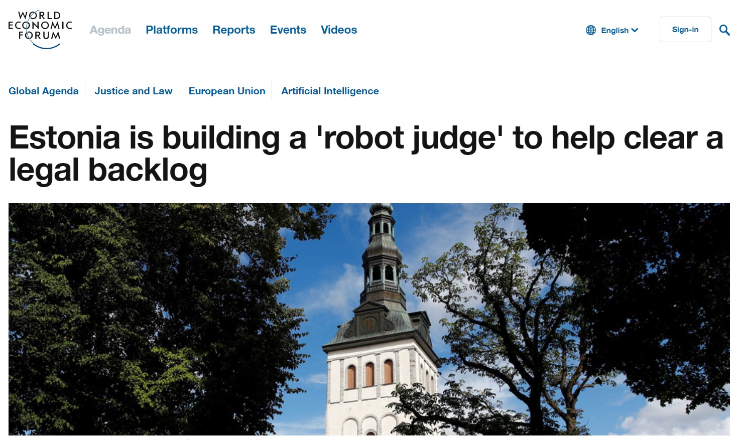 בניית רובוט בינה מלאכותית למערכת המשפט